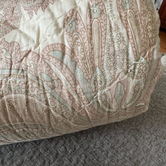 Pottery Barn Aubrey Paisley Full/Queen Quilt With 2 Standard Shams - Picture 2 of 10